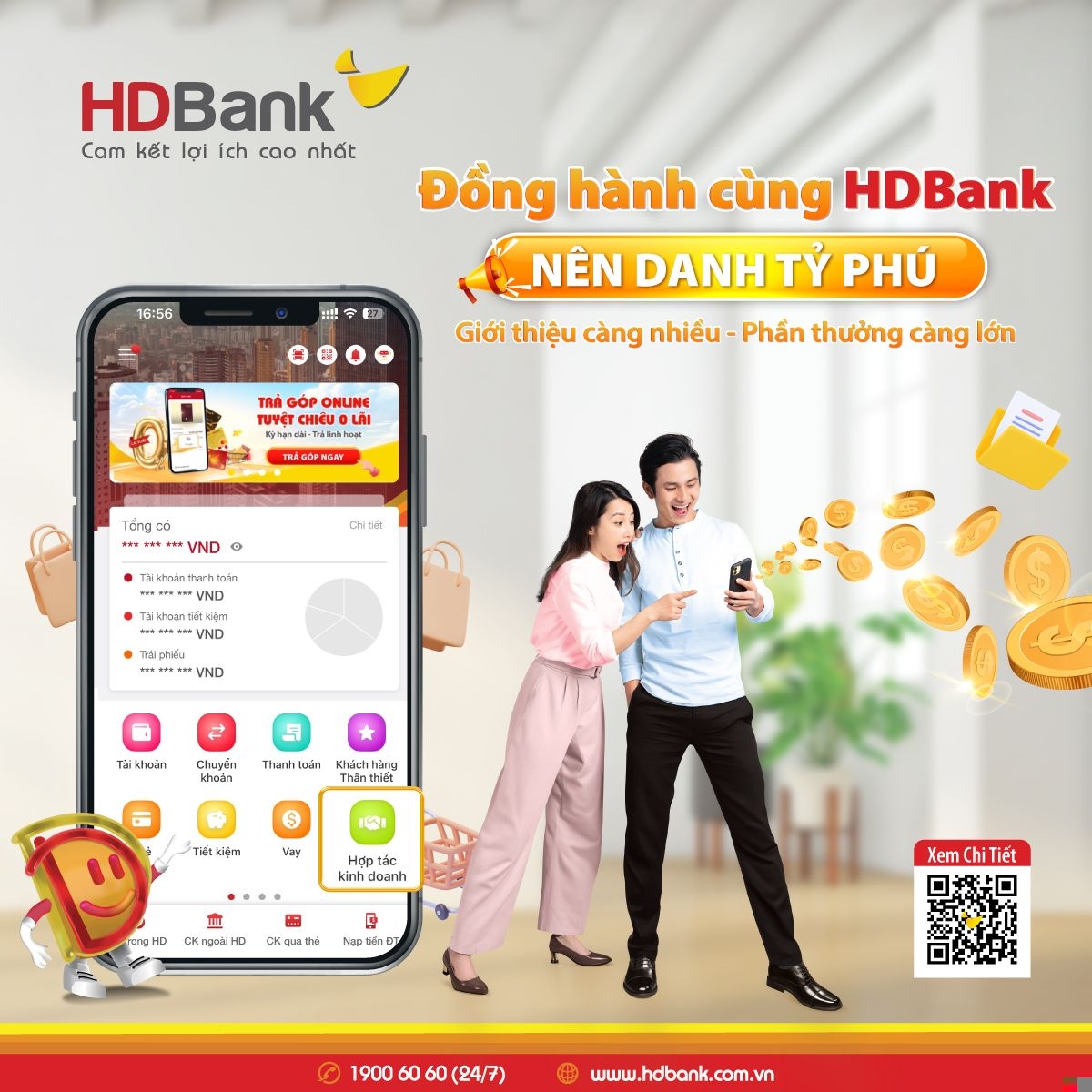 HD Bank triển khai chương trình hợp tác kinh doanh“Đồng hành cùng HDBank, nên danh tỷ phú” năm 2024.