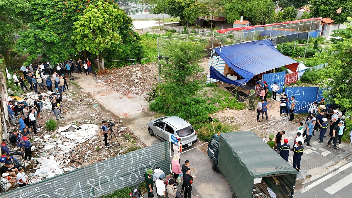 UBND quận Ngô Quyền tổ chức cưỡng chế đất phục vụ dự án xây dựng vườn hoa khu v