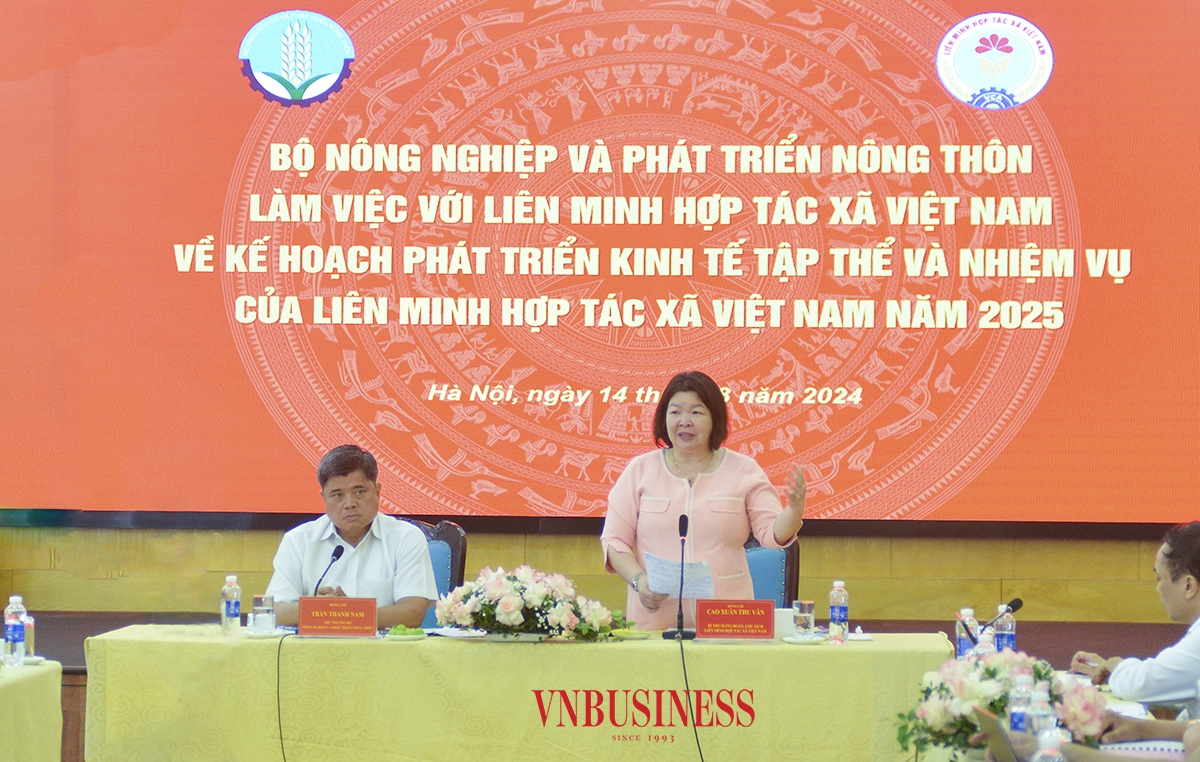 Chủ tịch Liên minh HTX Việt Nam Cao Xuân Thu Vân đặt nhiều kỳ vọng vào chương trình phối hợp với Bộ NN&PTNT nhằm thúc đẩy kinh tế tập thể, HTX phát triển bền vững.