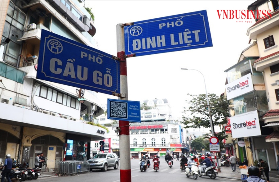 Mã QR trên các tuyến phố sẽ cung cấp nhiều thông tin về tuyến đường, lịch sử, văn hóa, địa danh...