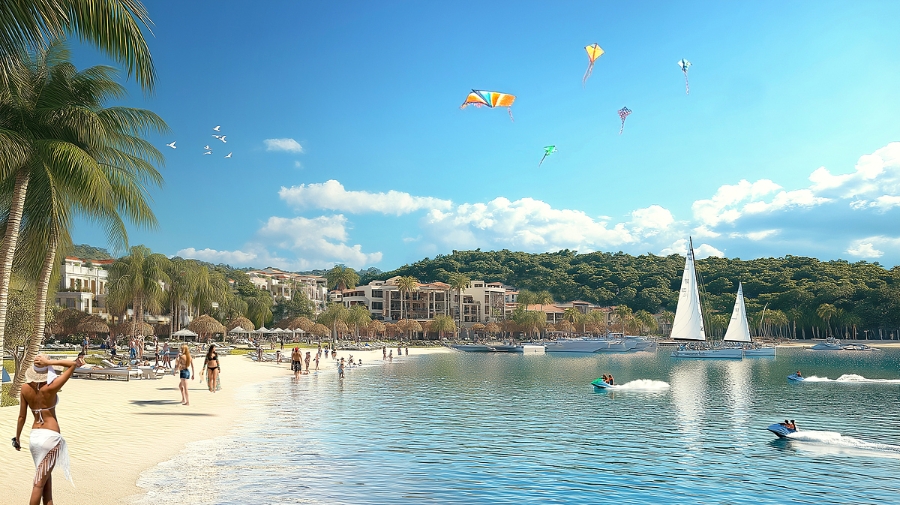 Khu du lịch, dịch vụ thương mại vịnh trung tâm Cát Bà được kỳ vọng trở thành một tiểu Maldives của châu Á.