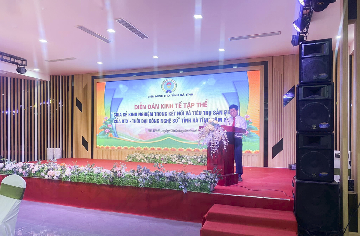 Chủ tịch Liên minh HTX tỉnh Hà Tĩnh Nguyễn Ngọc Hùng cho biết thời gian qua, nhiều chương trình kết nối tiêu thụ sản phẩm cho các HTX đã được tổ chức.