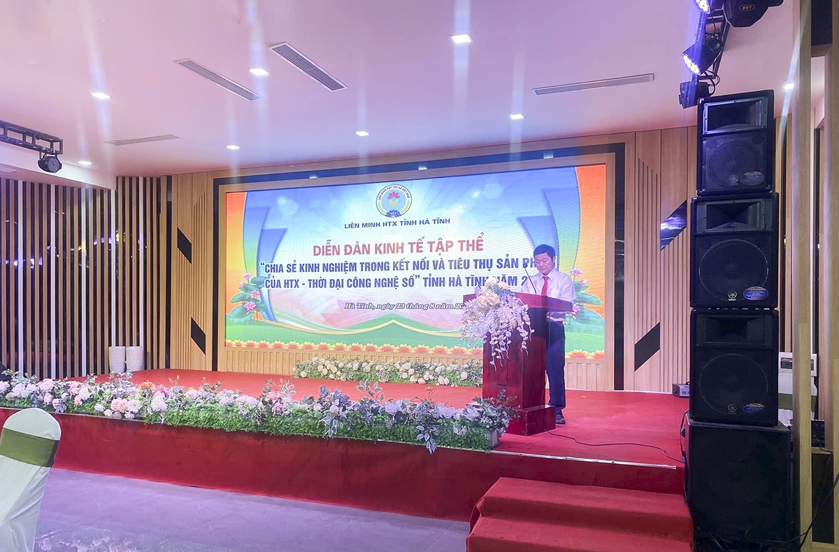 Chủ tịch Liên minh HTX tỉnh Hà Tĩnh Nguyễn Ngọc Hùng cho biết thời gian qua, nhiều chương trình kết nối tiêu thụ sản phẩm cho các HTX đã được tổ chức.