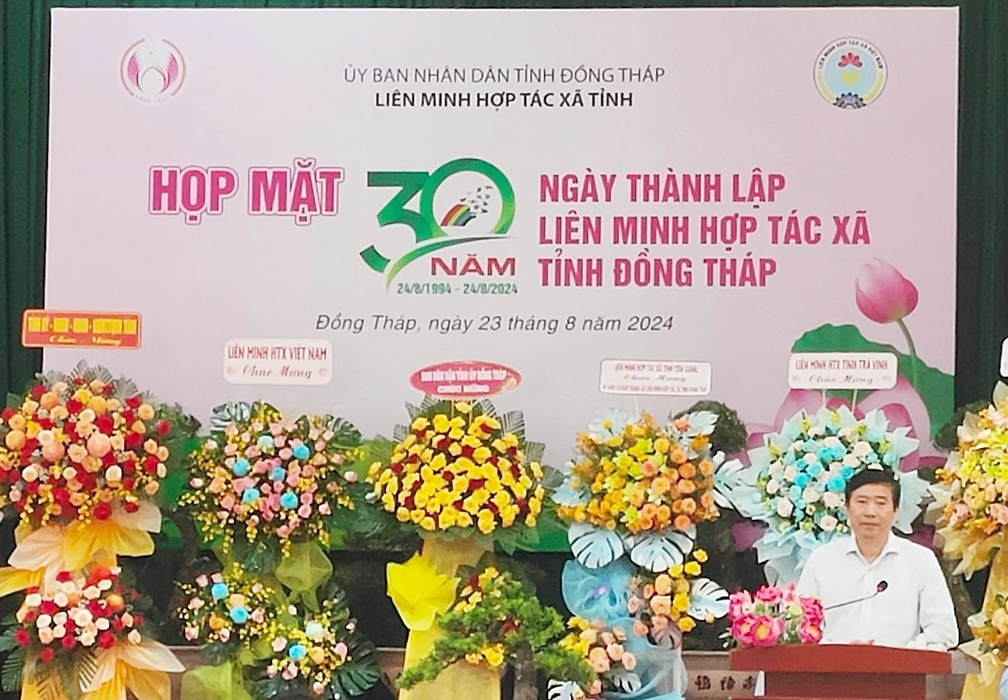 Phó Bí thư tỉnh ủy, Chủ tịch UBND tỉnh Đồng Tháp Phạm Thiện Nghĩa đánh giá khu vực kinh tế tập thể , HTX tỉnh đang đi theo đúng hướng.