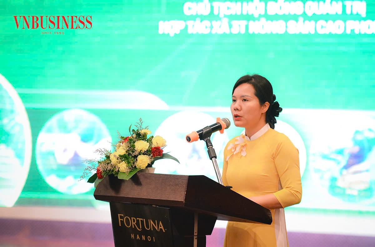 Chị Vũ Thị Lệ Thủy, Giám đốc HTX 3T Farm.