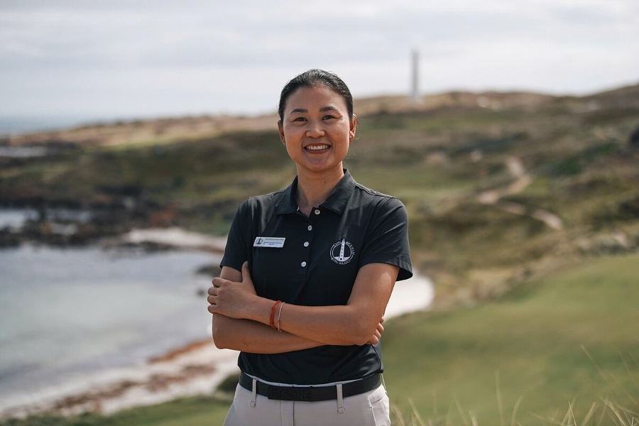 Bà Quách Thị Thanh Thuần - Nữ Tổng quản lý người Việt, người đại diện Vinpearl xây dựng hệ thống quản trị mới tại Cape Wickham Golf Links.
