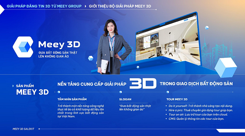 Meey 3D là nền tảng cung cấp giải pháp 3D trong giao dịch bất động sản.