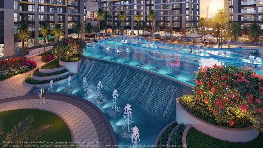 Hệ tiện ích mang phong cách resort hạng sang hướng đến giá trị wellness tại The Opus One thu hút cộng đồng cư dân tinh hoa.