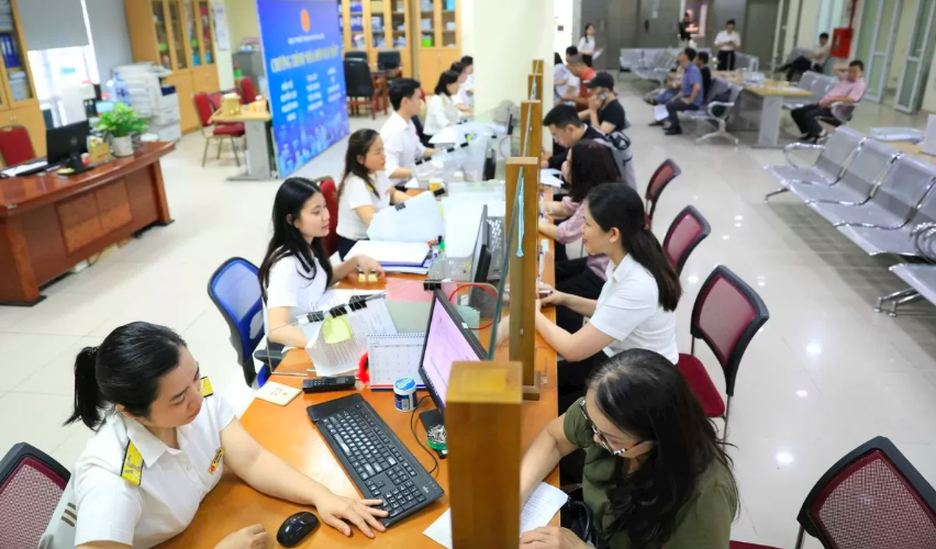 Giao dịch tại Chi cục Thuế quận Đống Đa, TP Hà Nội.