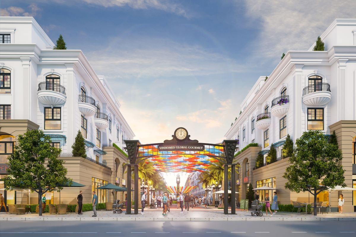 Global Gourmet - nơi giao thoa tinh hoa ẩm thực 5 châu được quy hoạch tại phân khu Tinh Hoa.