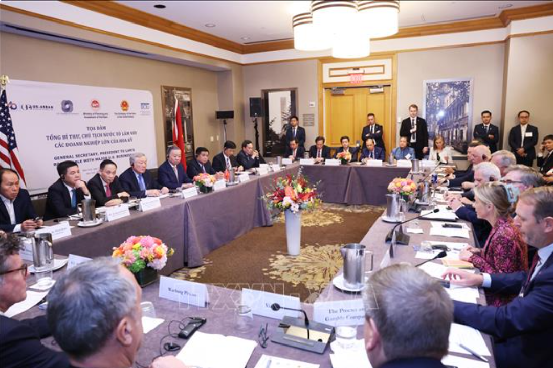 Tổng Bí thư, Chủ tịch nước Tô Lâm tham dự buổi tọa đàm doanh nghiệp do Hội đồng Doanh nghiệp Hoa Kỳ - ASEAN &lpar;USABC&rpar;, ngày 23 tháng 9 năm 2024.