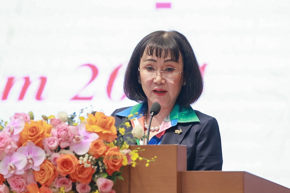 Bà Huỳnh Bích Ngọc - Phó Chủ tịch thường trực Tập đoàn TTC, kiến nghị Chính phủ xem xét phát phiếu mua sắm cho người dân để kích cầu tiêu dùng.