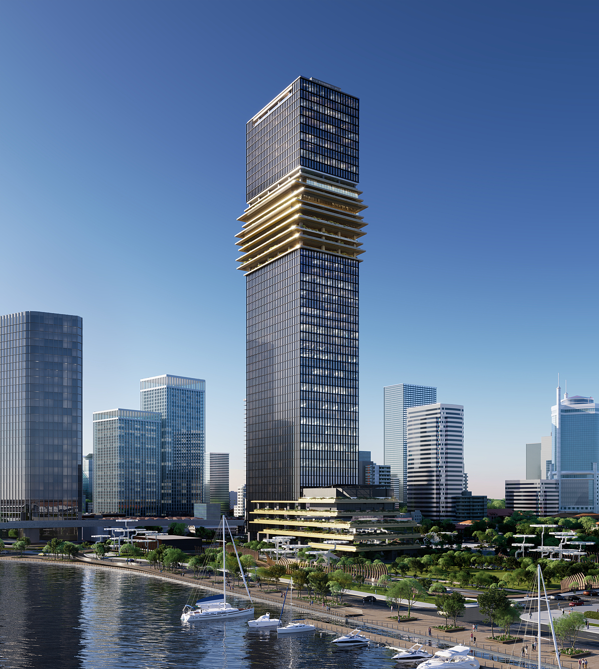 Tòa tháp thương mại- biểu tượng thịnh vượng của các thành phố lớn.