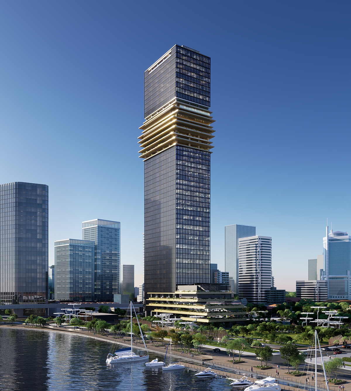 Tòa tháp thương mại- biểu tượng thịnh vượng của các thành phố lớn.