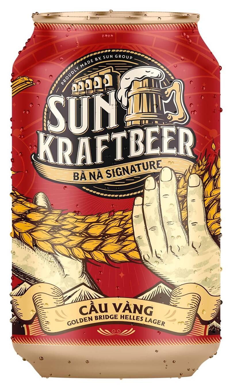 Mô hình 3D lon bia Sun KraftBeer.