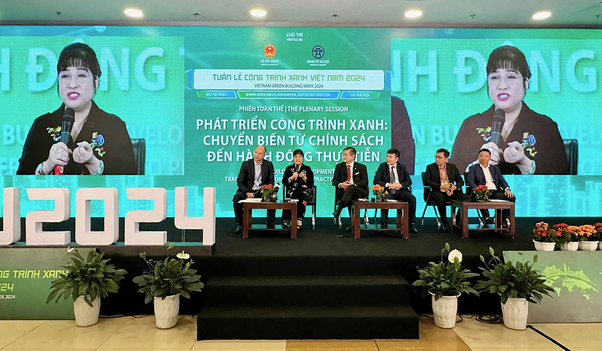 CEO Lưu Thị Thanh Mẫu – Tổng giám đốc Phuc Khang Corporation tại Tuần lễ CTX Việt Nam 2024.