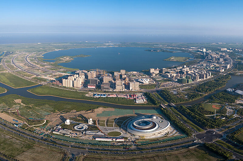 Thành phố mới Nam Hội có 133km2 lấn biển. Ảnh China Daily