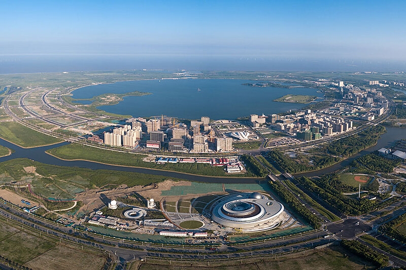 Thành phố mới Nam Hội có 133km2 lấn biển. Ảnh China Daily