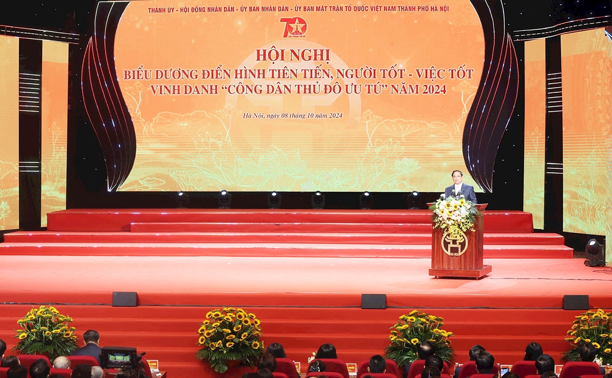 Hội nghị biểu dương điển hình tiên tiến, Người tốt, việc tốt, vinh danh Công dân Thủ đô ưu tú năm 2024.