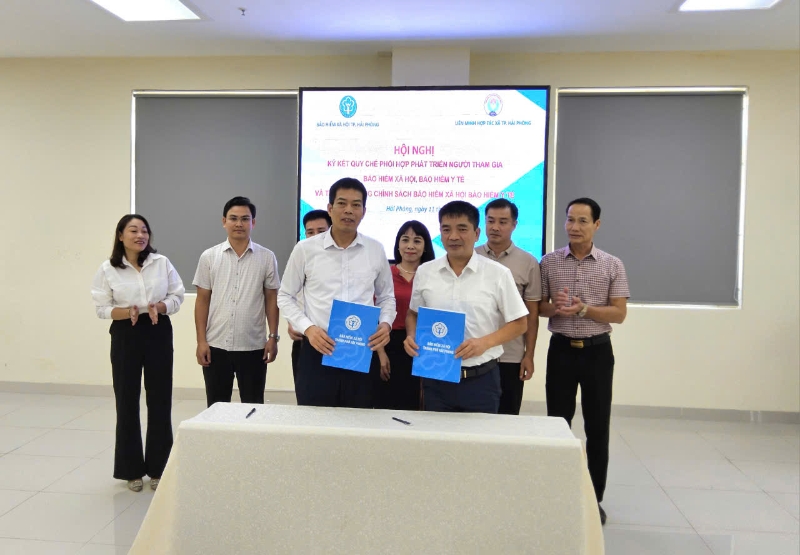 Liên minh HTX và BHXH Hải Phòng ký kết hợp tác
