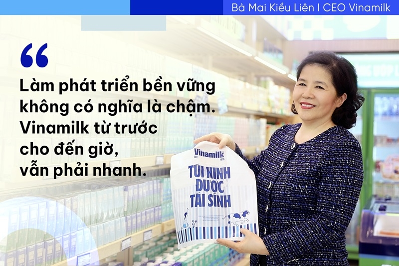 Theo bà Mai Kiều Liên, phát triển bền vững là một chiến lược dài hơi, nhưng không có nghĩa là có thể đi từ từ.