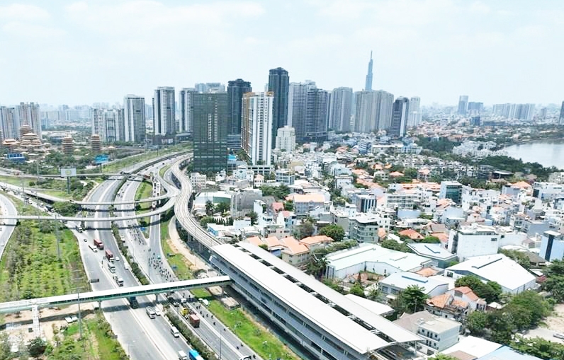 Các dự án nhà ở nằm ven metro đang duy trì tốc độ tăng giá cao.