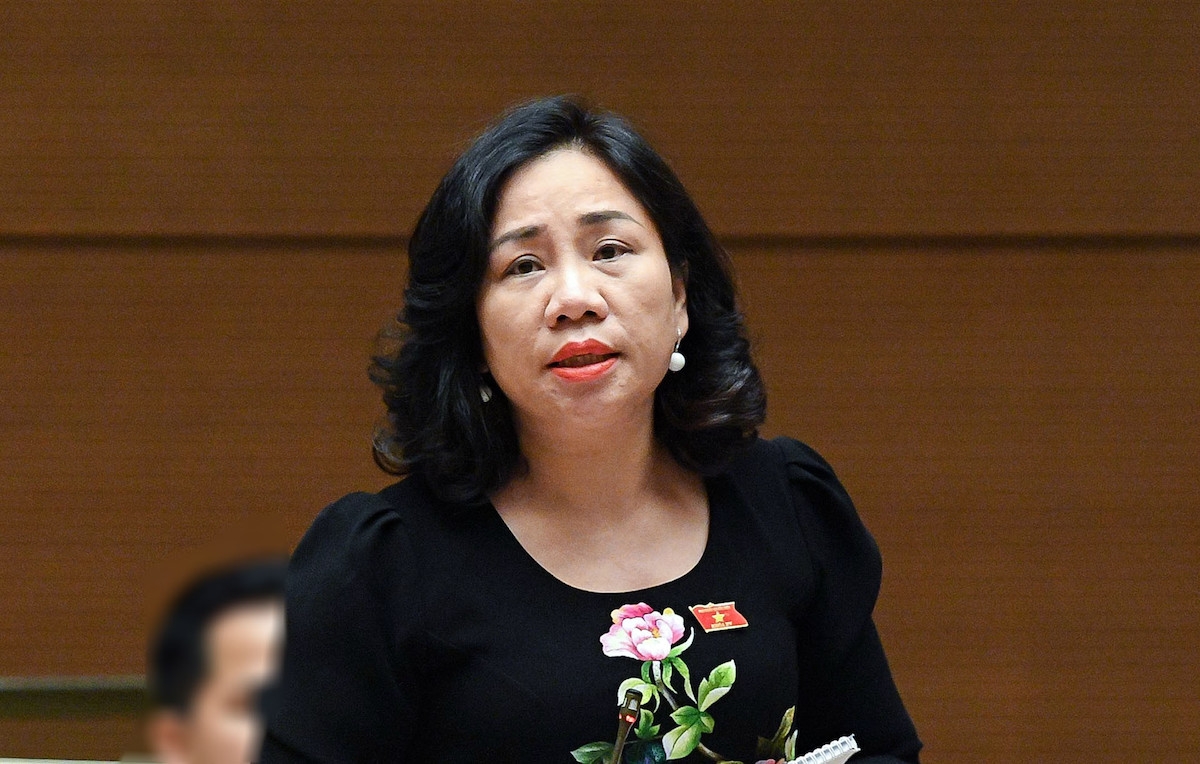 Đại biểu Trần Thị Hiền lo ngại hình sự hóa hàng loạt hành vi trốn đóng bảo hiểm y tế. Ảnh: QH