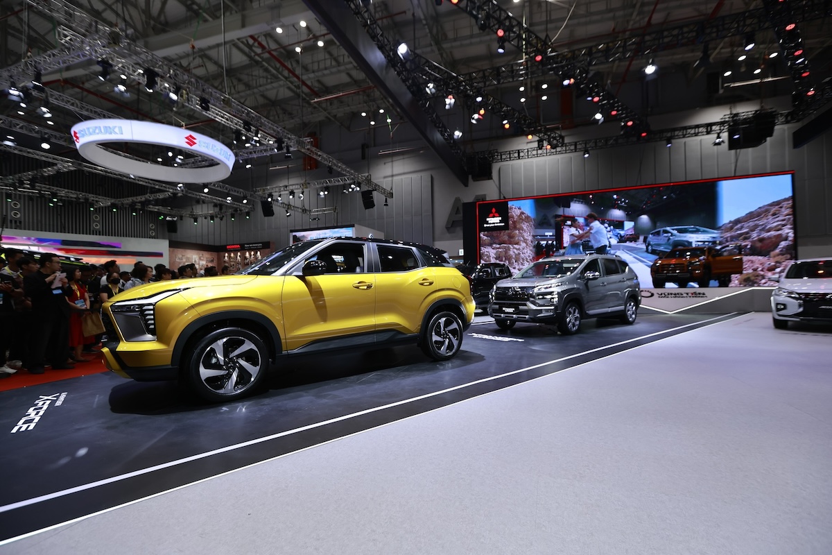 Các mẫu xe được trưng bày tại Triển lãm ô tô Việt Nam.