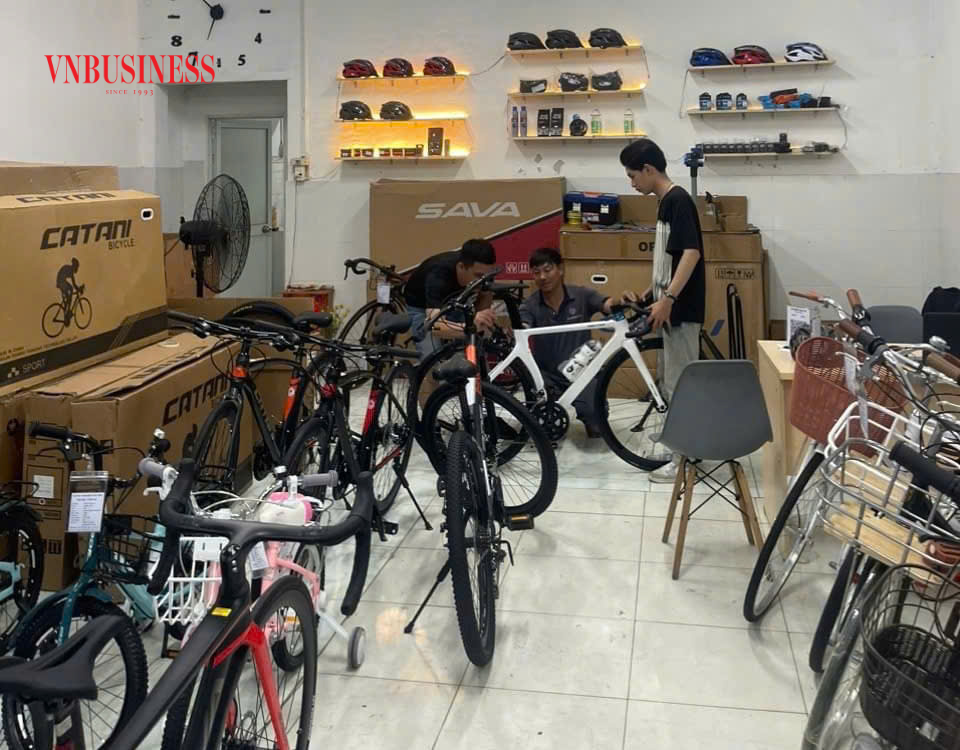 Doanh số xe đạp thể thao đã tăng trưởng từ 15% đến 20% mỗi năm.