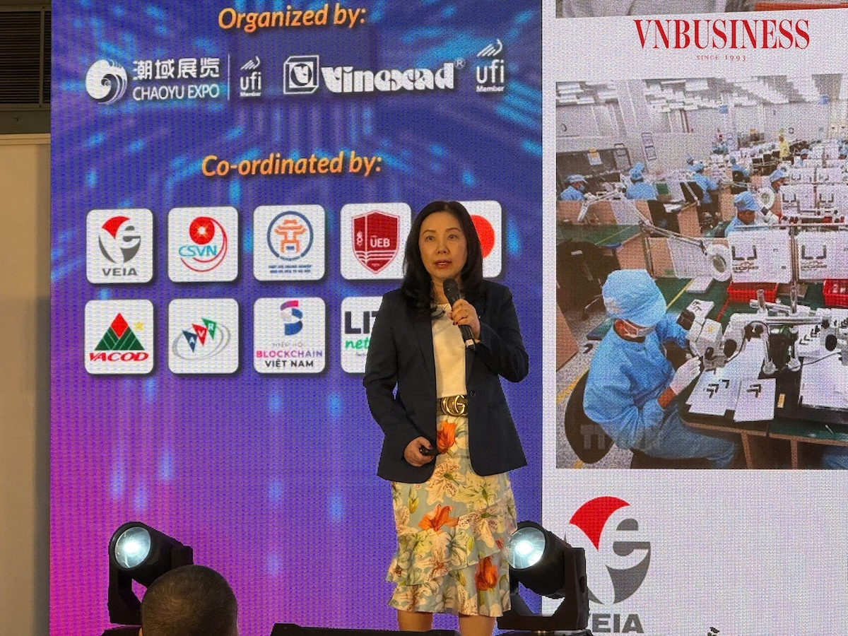 Bà Đỗ Thị Thuỳ Hương, Phó Chủ tịch Hiệp hội Công nghiệp Hỗ trợ Việt Nam, Ủy Ban chấp hành Hiệp hội Doanh nghiệp điện tử Việt Nam.