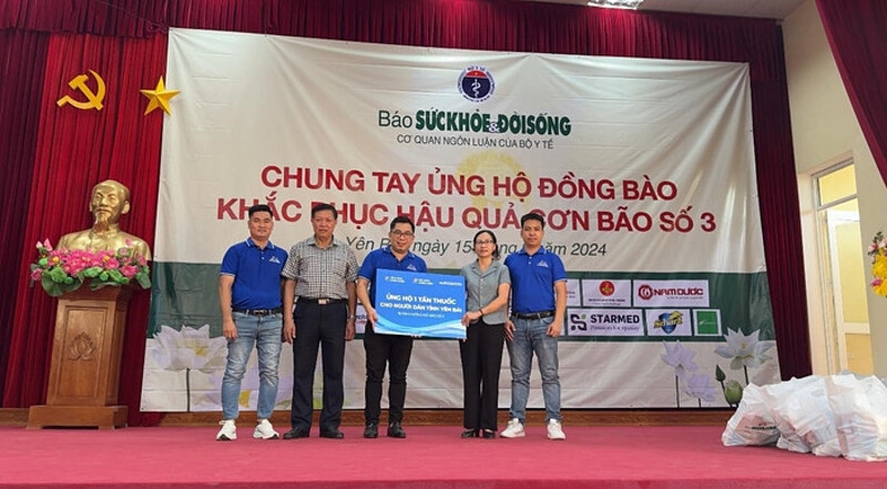 FPT Long Châu ‘thần tốc’ điều động 10 tấn thuốc cứu trợ người dân bị ảnh hưởng bởi bão Yagi.