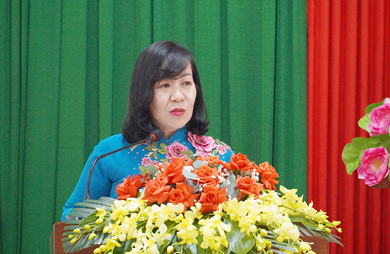 Bà Đinh Thị Quỳnh Hoa giữ chức vụ Chủ tịch Liên minh HTX tỉnh Quảng Bình