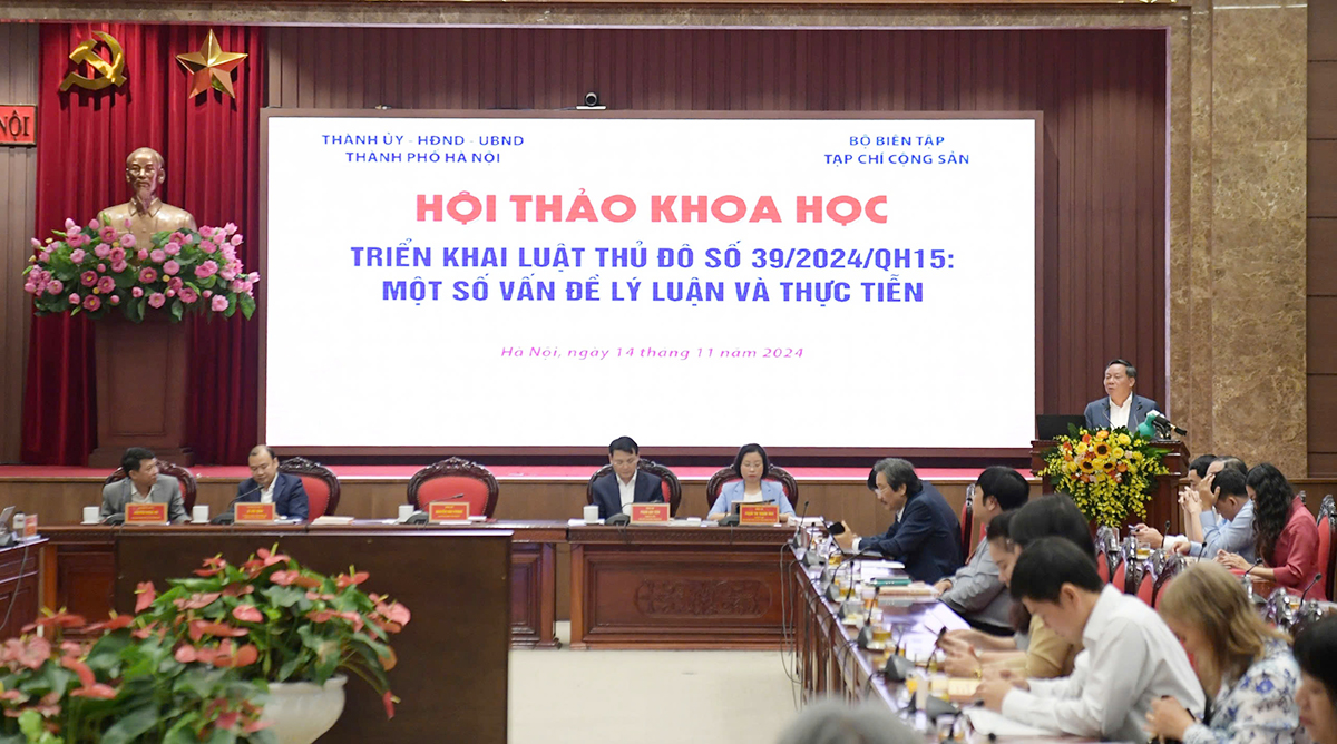Luật Thủ đô 2024 đang được đẩy mạnh đưa vào thực tiễn nhằm xây dựng Hà Nội thành một đô thị văn minh, hiện đại và phát triển bền vững.