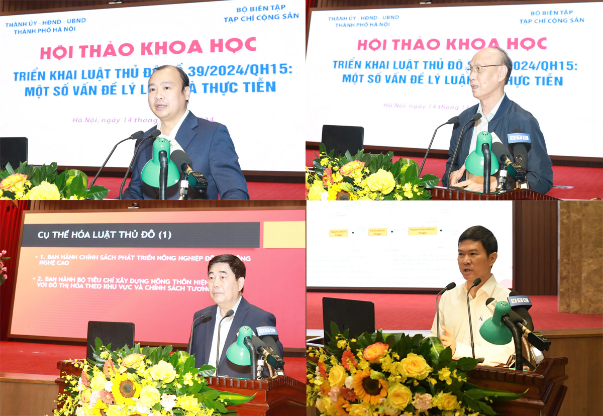 Các đại biểu đóng góp ý kiến nhằm cụ thể hóa, đưa Luật Thủ đô 2024 thẩm thấu vào cuộc sống, mang lại lợi ích cho người dân.