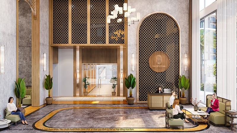 The Opus One gây ấn tượng với thiết kế và tiện ích, dịch vụ nội tòa theo phong cách khách sạn hạng sang.