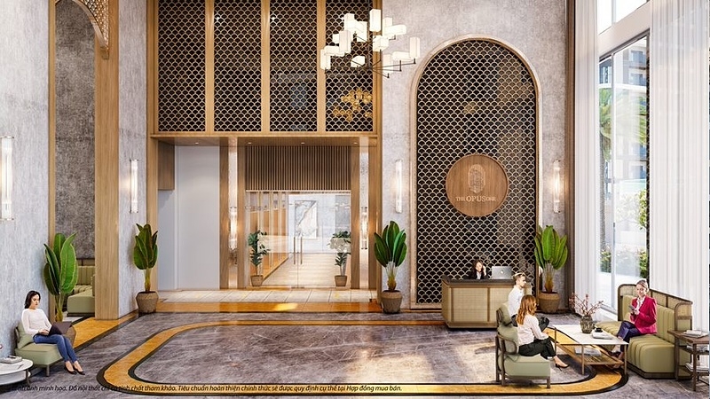 The Opus One gây ấn tượng với thiết kế và tiện ích, dịch vụ nội tòa theo phong cách khách sạn hạng sang.