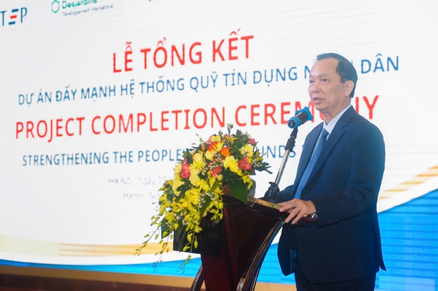 Phó thống đốc Đào Minh Tú phát biểu tại lễ tổng kết dự án STEP