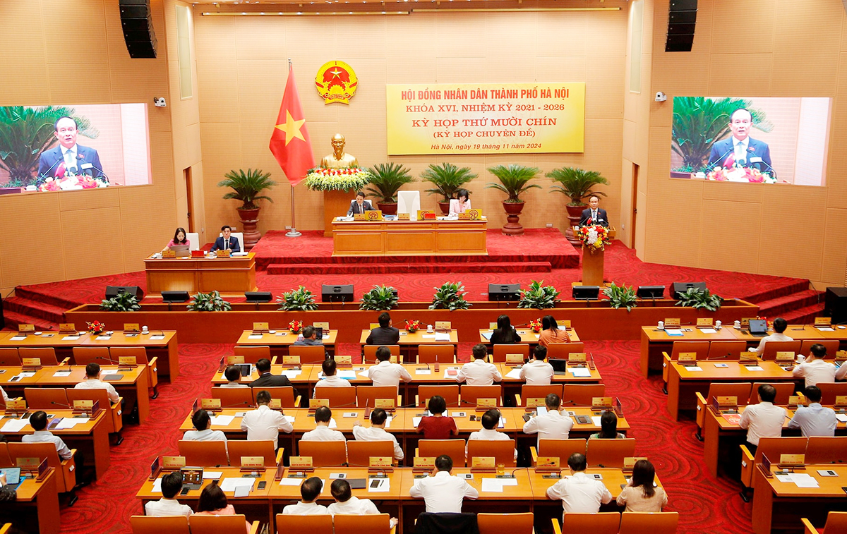 Kỳ họp thứ 19 HĐND TP Hà Nội thể chế hóa nhiều quy định của Luật Thủ đô.
