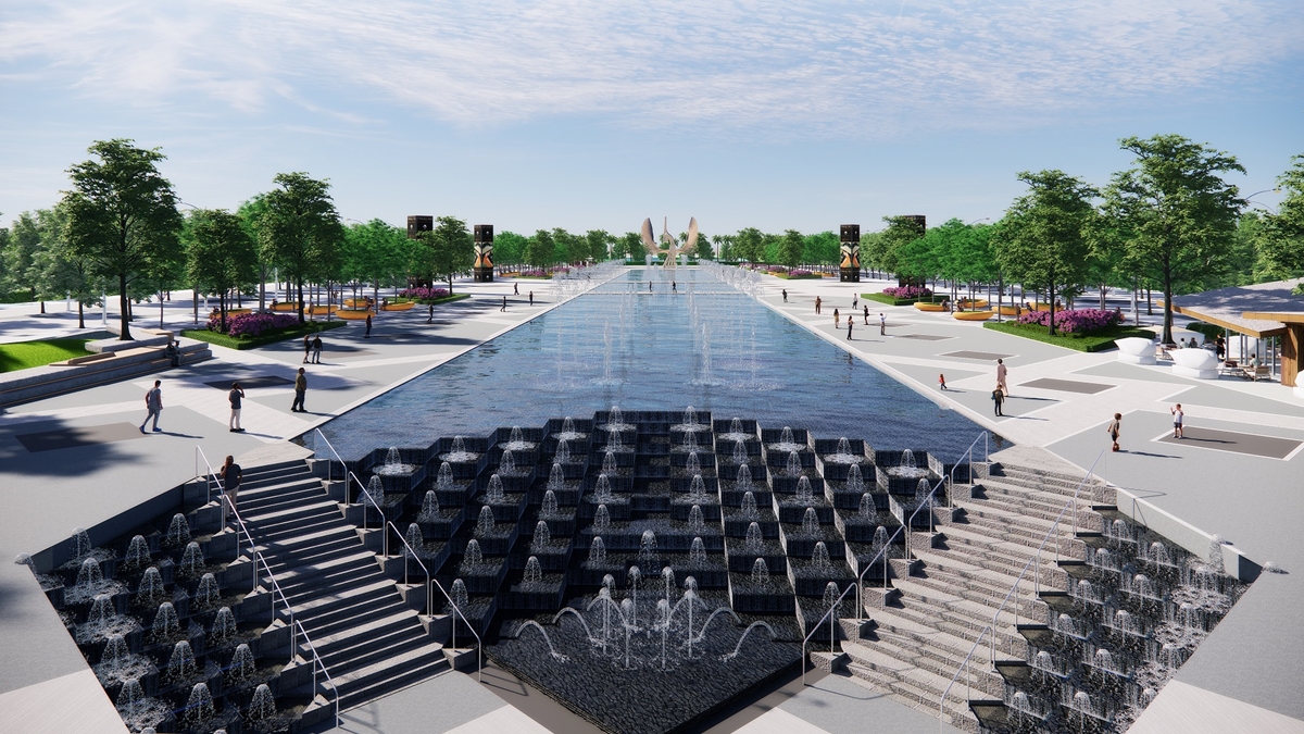 Show trình diễn nhạc nước này còn được trang bị hệ thống âm thanh, ánh sáng hàng đầu thế giới.