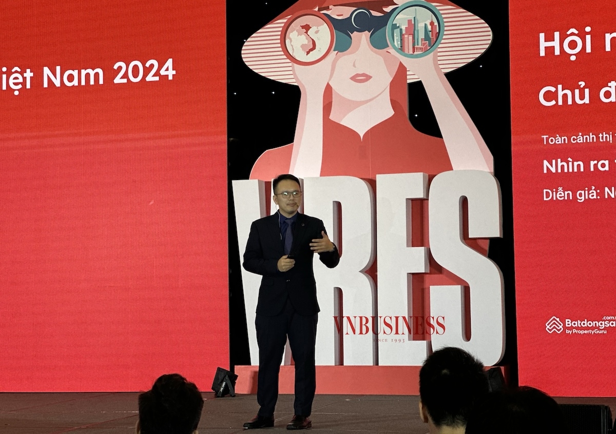 Ông Nguyễn Quốc Anh, Phó Tổng giám đốc Batdongsan.com.vn tại sự kiện.