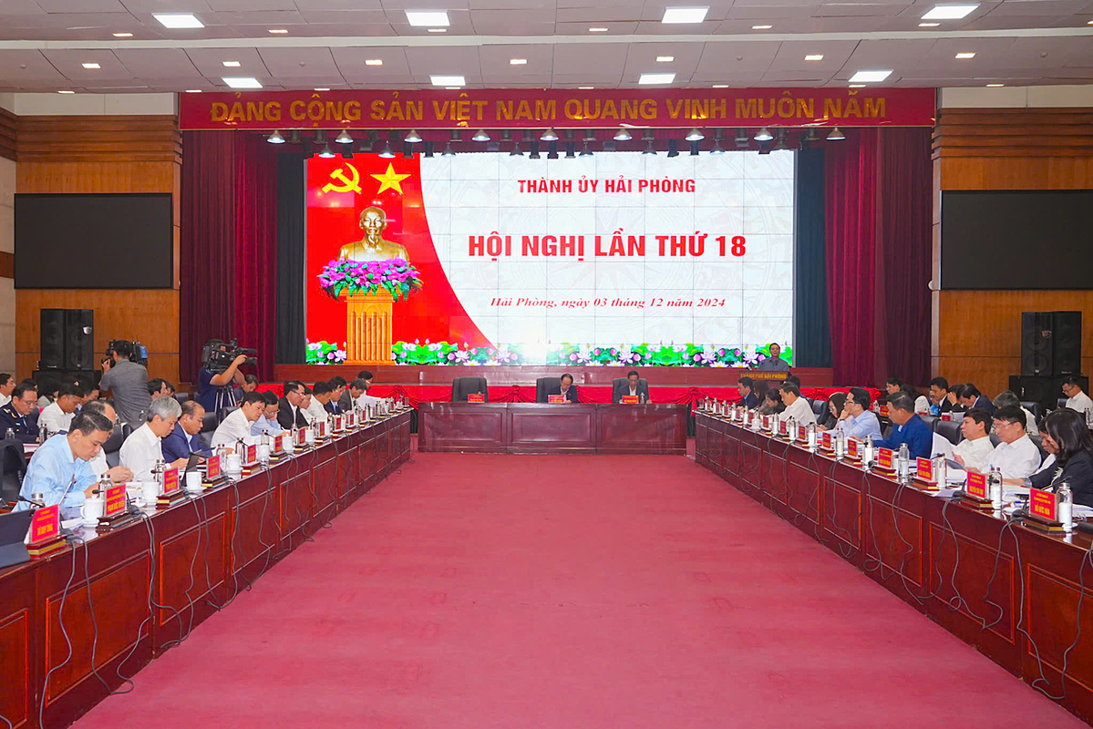 Hội nghị lần thứ 18 Ban Chấp hành Đảng bộ thành phố Hải Phòng khóa XVI, nhiệm kỳ 2020-2025