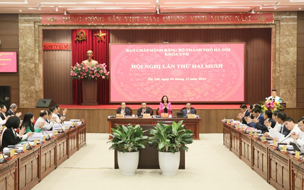 Hội nghị lần thứ 20 Ban chấp hành Đảng bộ TP Hà Nội khóa XVII đề cập đến 8 nhóm vấn đề quan trọng.