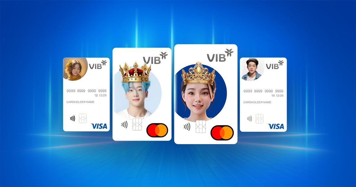 Nhận giải thưởng giá trị cùng tính năng Cá nhân hóa thiết kế thẻ của VIB.