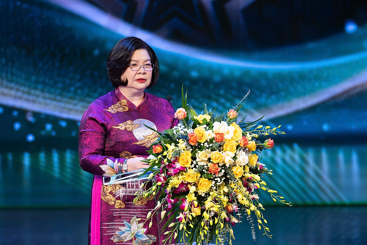 Chủ tịch Liên minh HTX Việt Nam Cao Xuân Thu Vân.