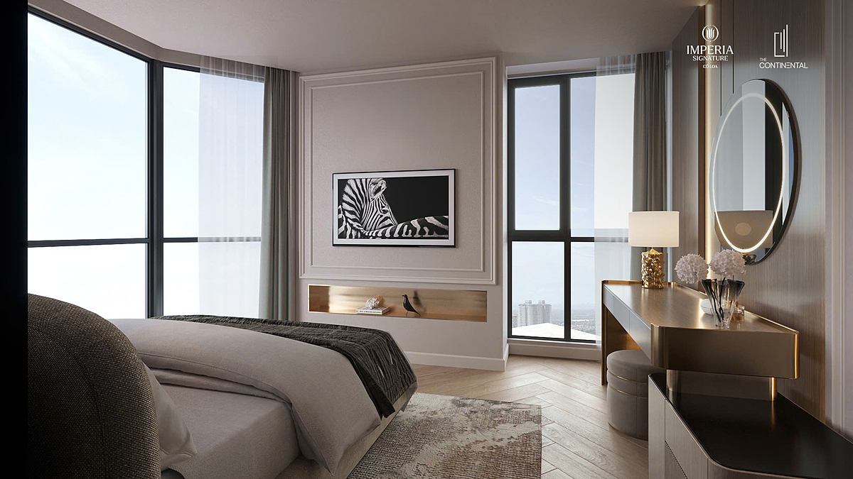 Nổi bật trong mỗi căn hộ là hệ kính Crystal Frame được thiết kế tối ưu, tạo nên điểm giao hòa giữa thiên nhiên bên ngoài và không gian sống bên trong.