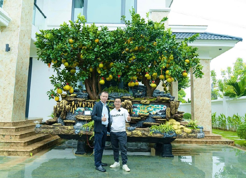 Một cây bưởi bonsai được khách hàng đặt mua sớm.