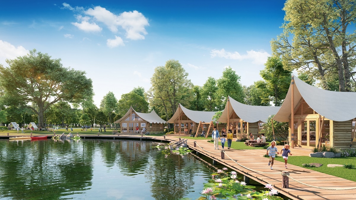 Đô thị 1001 tiện ích Sun Urban City sẽ còn đến 4 công viên đẳng cấp khác như Công viên sinh thái. Ảnh phối cảnh minh họa Sun Property.