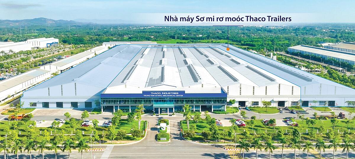 THACO INDUSTRIES đầu tư nhà máy sản xuất sơ mi rơ moóc với công suất 30.000 sản phẩm/năm.