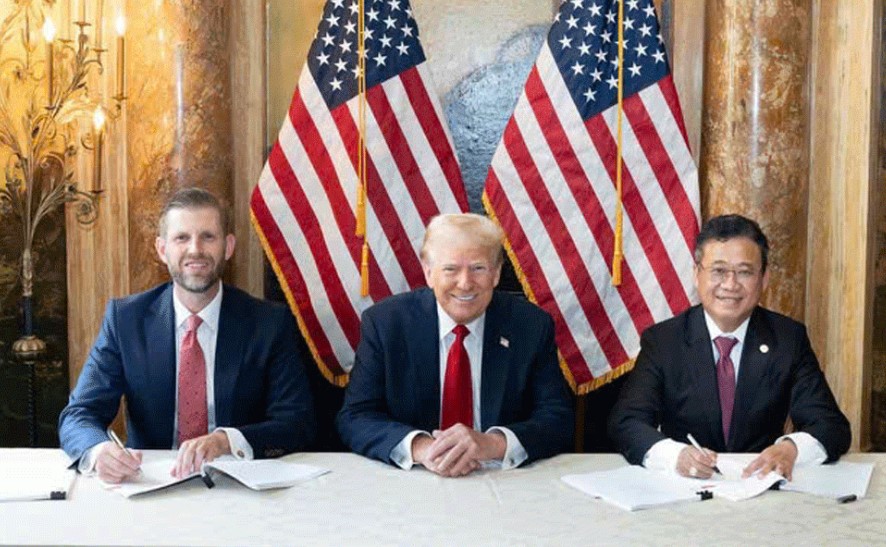 KBC của ông Đặng Thành Tâm công bố hợp tác với tập đoàn nhà ông Donald Trump. Ảnh: KBC