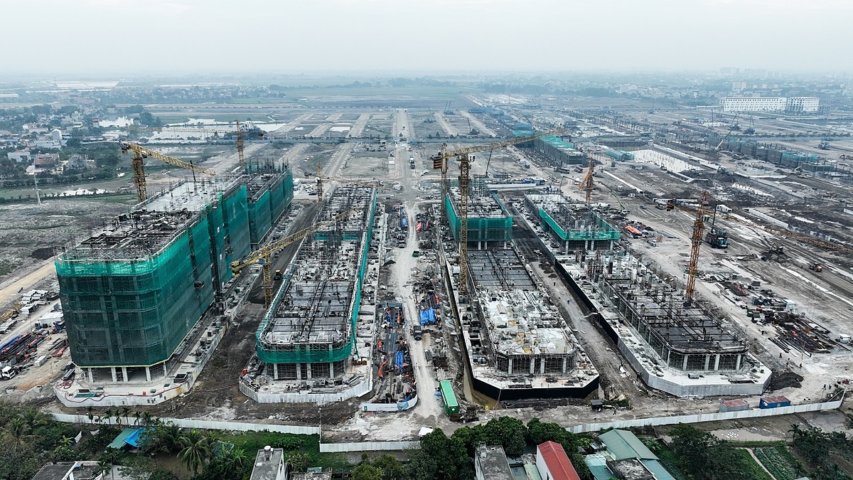 Dự án rộng tới 420ha nhưng mật độ xây dựng chỉ 18% và dành tới 200ha cho cảnh quan cây xanh, mặt nước.